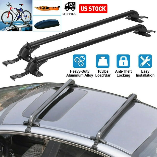 43" Car Universal Top Roof Rack Cross Bar Luggage Rack for Suv/car Roof Cargo Carrier Rails