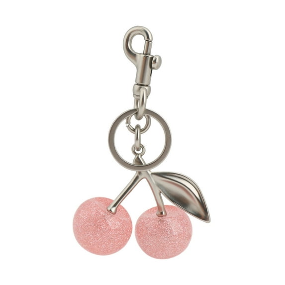 43 Colors Keychain Cherry Bag Charms Purse: Key Chains Women Cute - Car keyrings leather handbags - Fashion enthusiasts