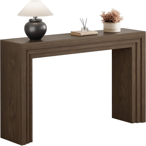 43" Console Table for Entryway, Step Design Wooden Entryway Table, Farmhouse Behind Sofa Table for Living Room, Hallway, Entrance, Couch, Entry, Home Decor