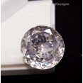 thumbnail image 1 of 43 Ct Natural White Zircon Gemstones Round Shape High Quality Zircon Faceted For Jewelry Making Beads Wedding Ring & Necklace etc., 1 of 2