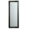 thumbnail image 1 of Diva At Home 43" Distressed Black Beaded Edge Traditional Rectangular Wall Mirror, 1 of 1