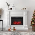 thumbnail image 1 of 43" Electric Fireplace with Mantel, 1500W Freestanding Heater with Remote Control, 1 of 9