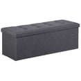 thumbnail image 1 of 43" Folding Storage Ottoman Bench Foot Rest Storage Chest w/Divider for Bedroom, 1 of 24