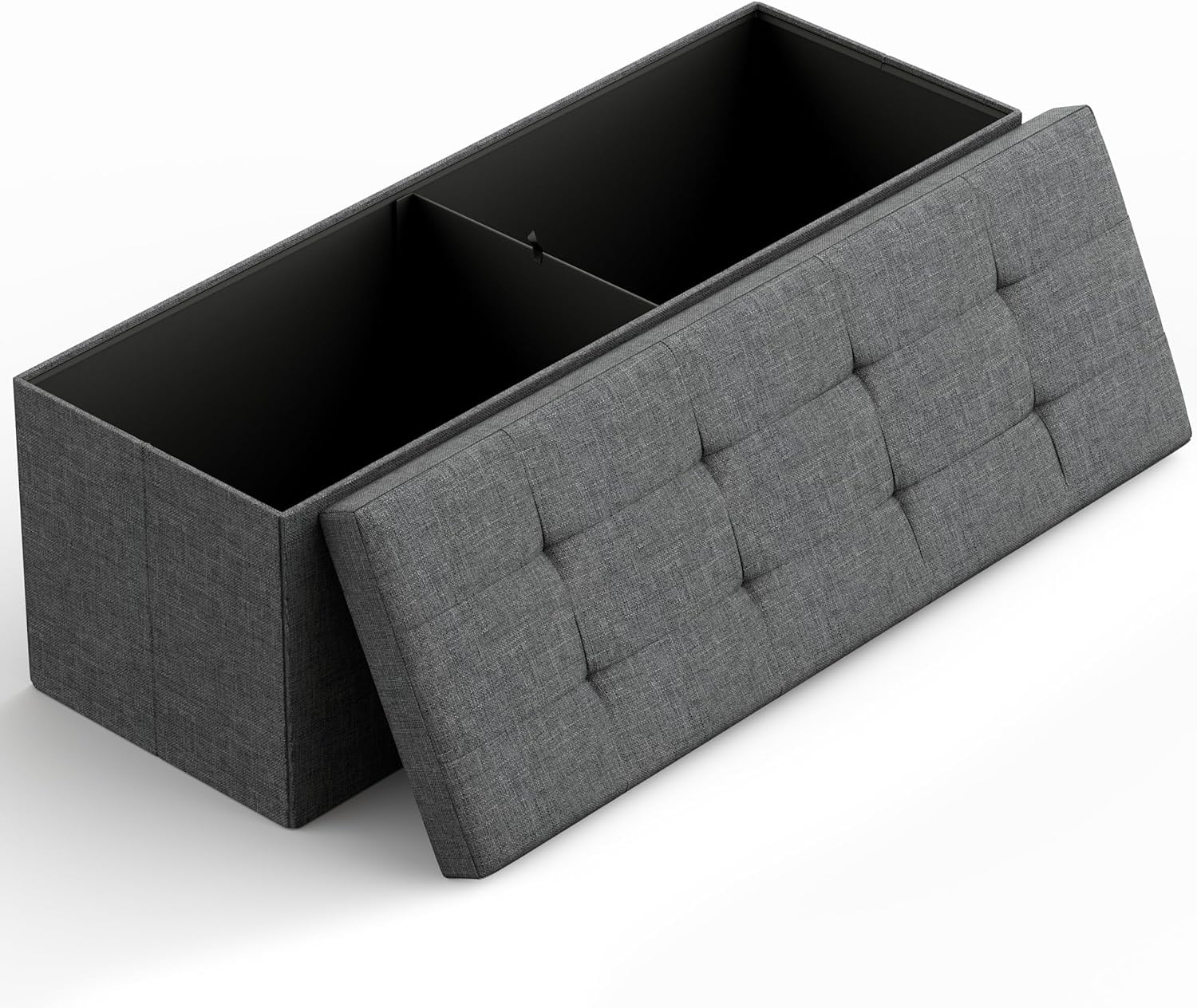 43" Folding Storage Ottoman Bench for Living Room, Bedroom, TV