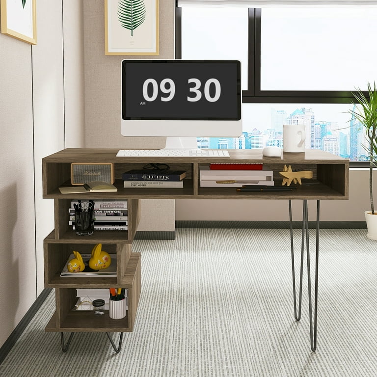 Hallway outlet computer desk