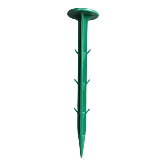 43 Inch Biodegradable Garden Stakes, Heavy Duty Landscape Staples for Turf and Weed Barrier, Eco-Friendly Ground Anchors for Yard and Lawn Care, Green