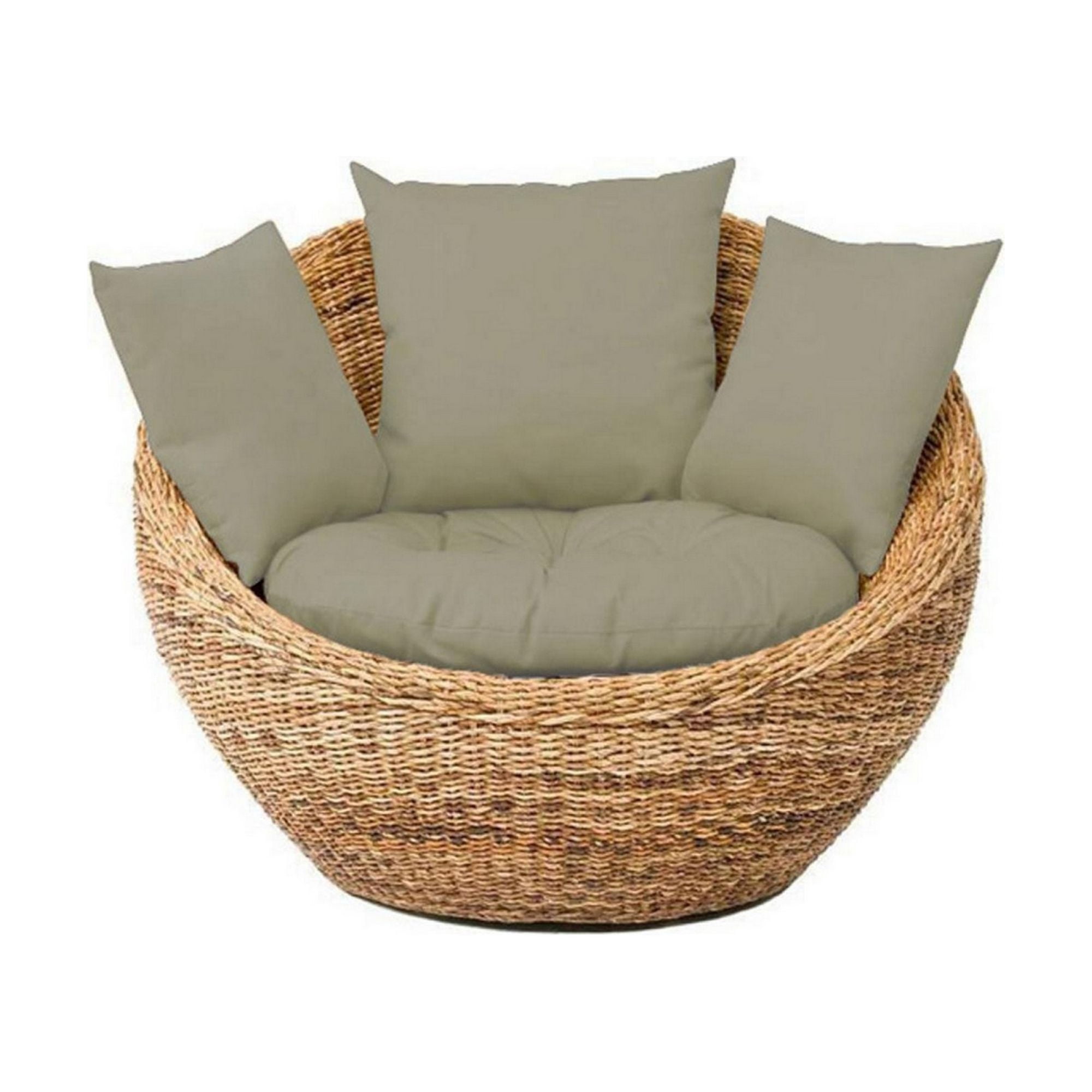 Photo inspiration: Style Seating On Soft Grass Reference: 43 Inch Patio Lounge With Green Seat Cushion And 3