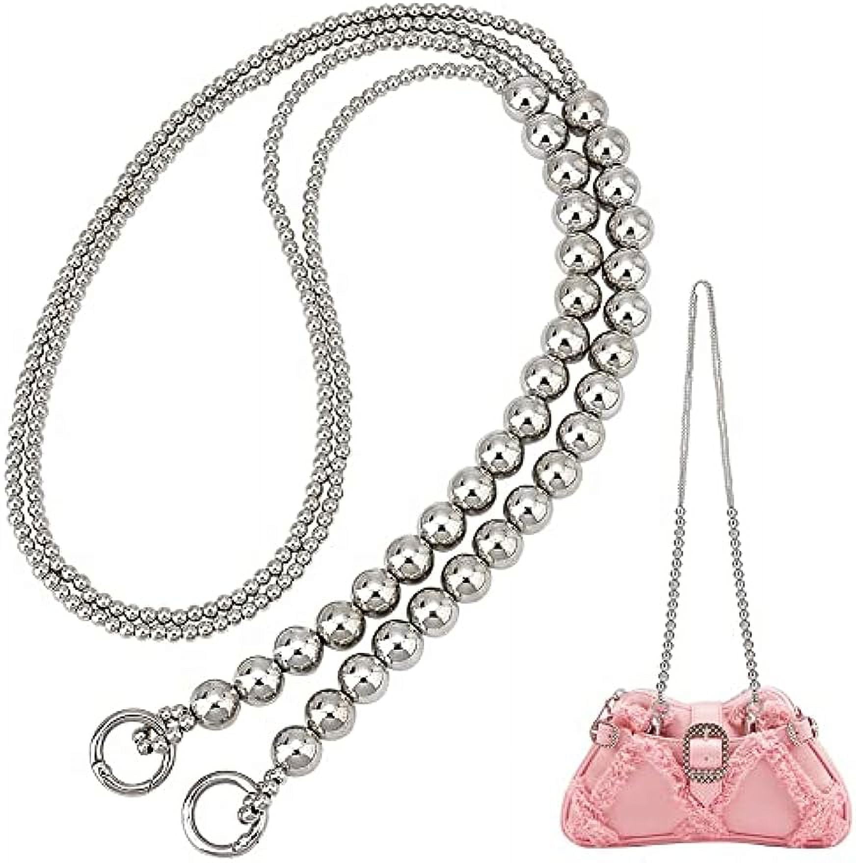 43-Inch-Pearl-Bag-Chain-Silver