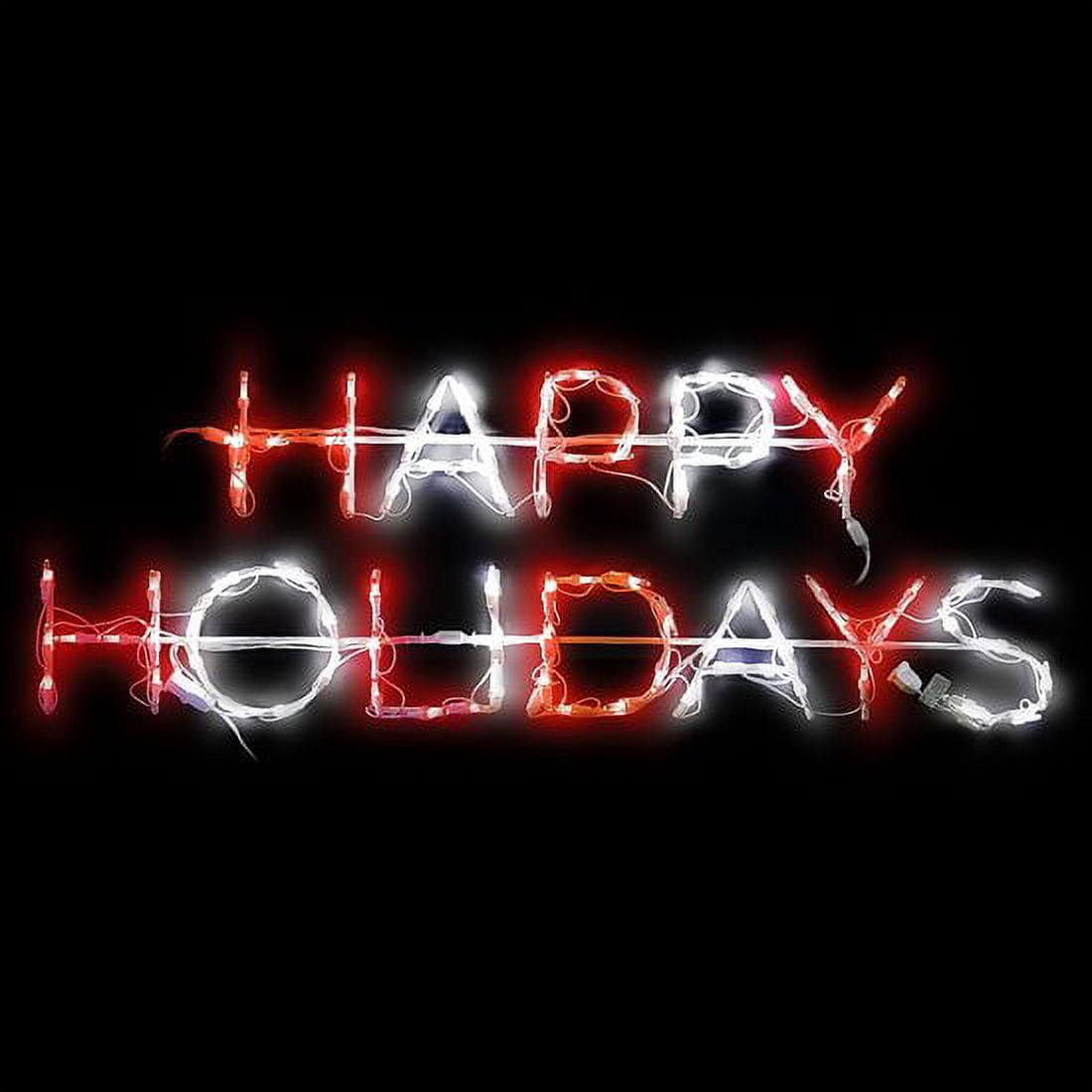 43" LED Happy Holidays Sign