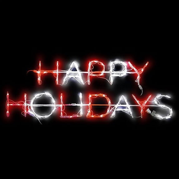 43" LED Happy Holidays Sign