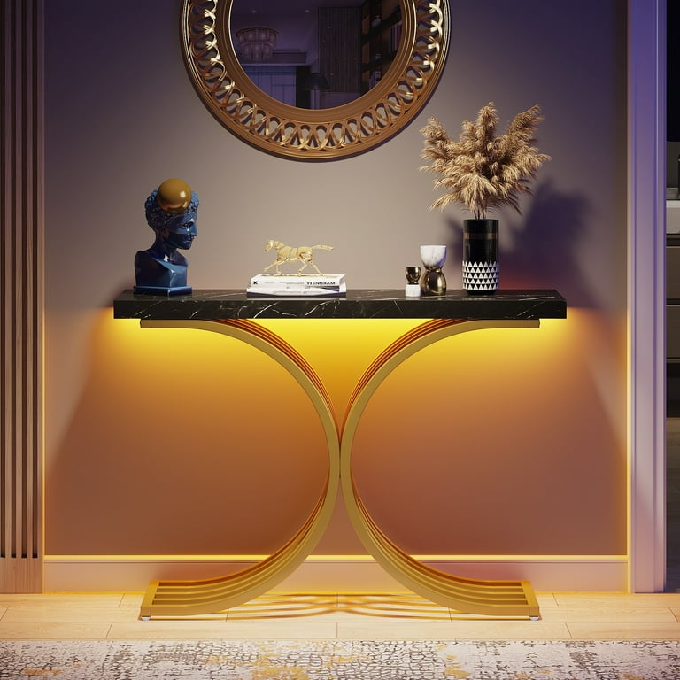 43 Modern Console Table With Gold Base