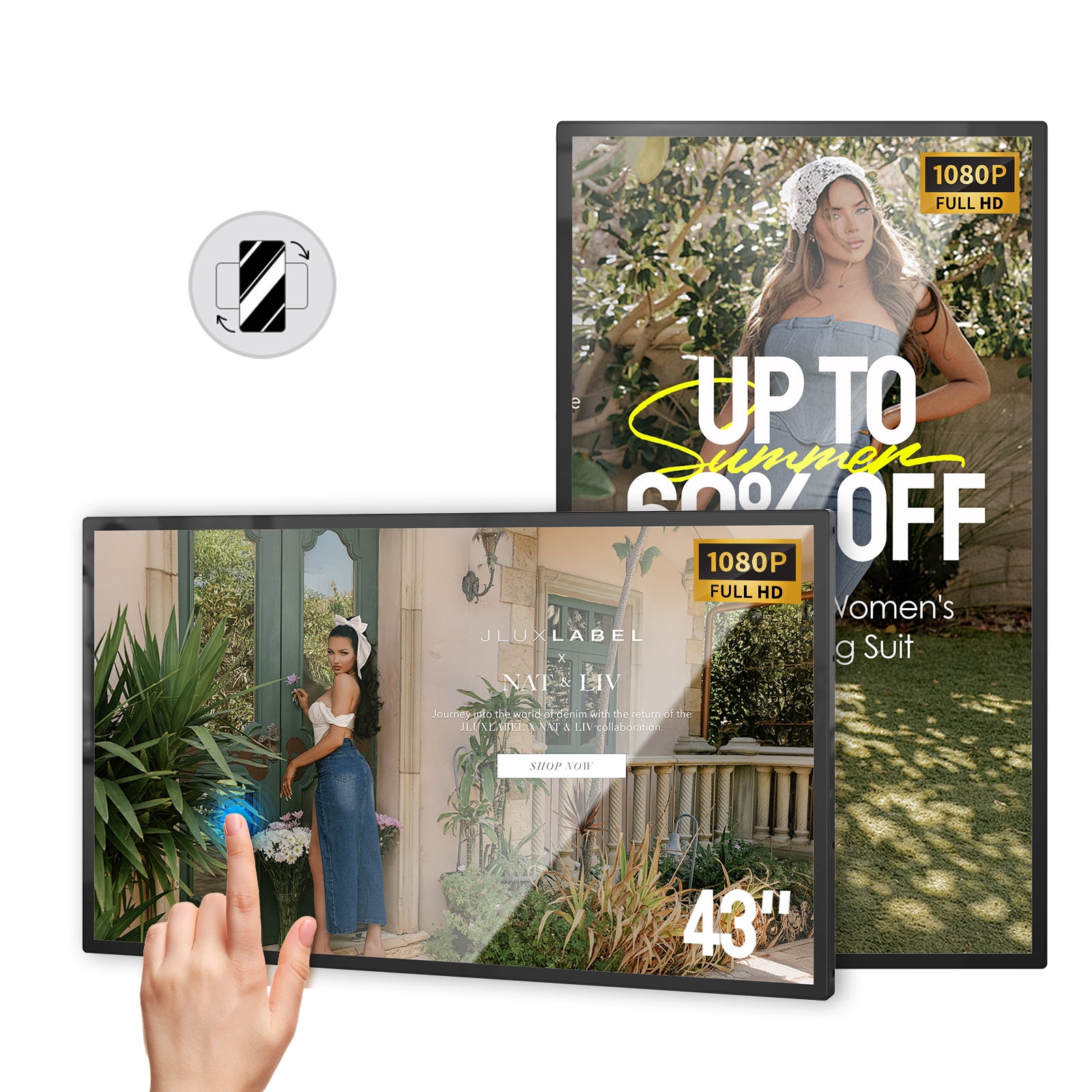 Multiple Screen Split-Ultra Hd Signage – XJVTAS