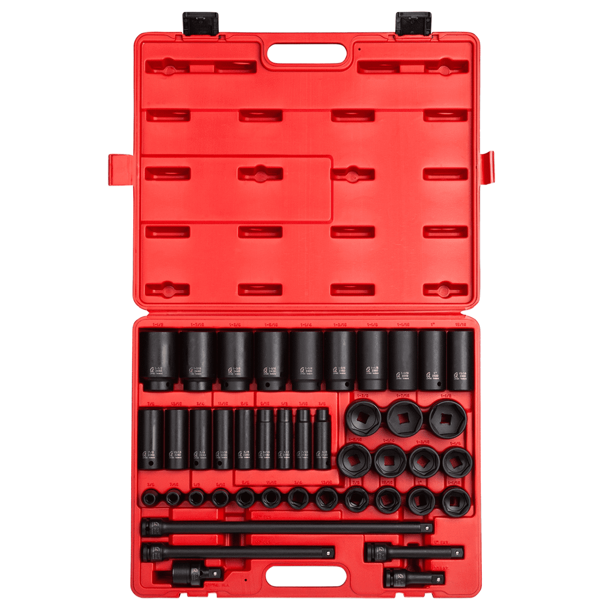 43-Piece 1/2 in. Drive Fractional SAE Sansujyuku sansujyuku.com