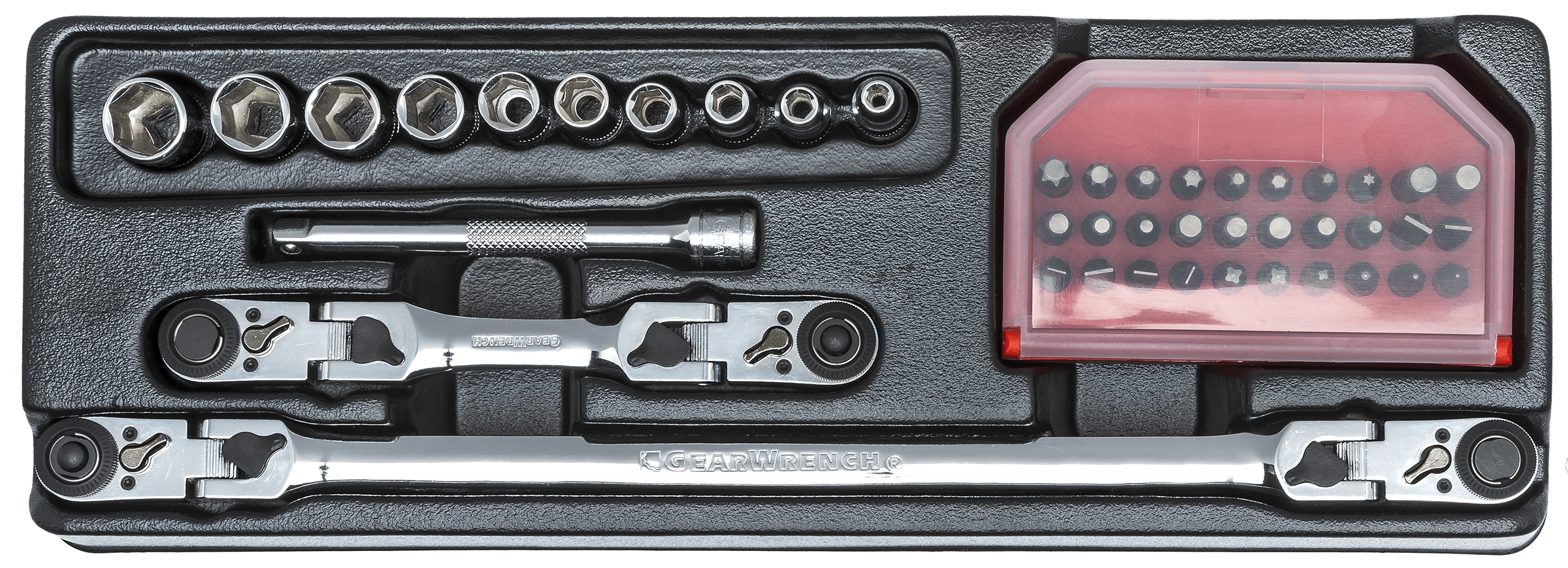 T&E Tools M92414 13-Piece 1/4" Drive Multi-Lock Socket Set