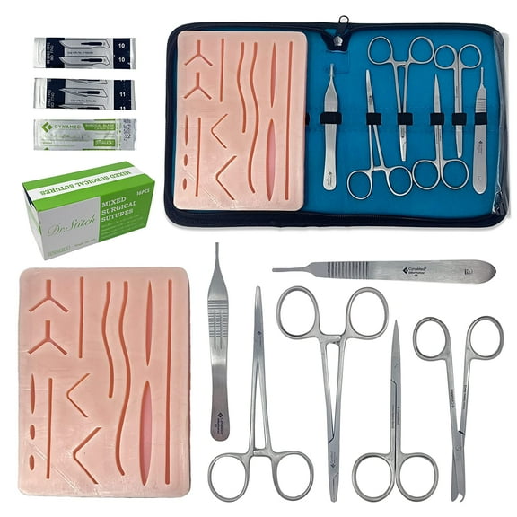 43 Piece Unique First Aid Student Practice Kit Suture Removal