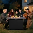 thumbnail image 1 of CozyHome 43" Outdoor Fire Pit Table 50,000 BTU Propane Patio Gas Firepit with Lid, Glass Shield & Waterproof Cover, 1 of 7