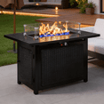 thumbnail image 1 of CozyHome 43" Outdoor Fire Pit Table 50,000 BTU Propane Patio Gas Firepit with Lid & Glass Shield, 1 of 9