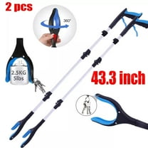 43" Reacher Grabber Pickup Tool 2 Pack, Kekoy Hand Reachers and Grabbers for Seniors for Reach Heavy Duty, Foldable Reaching Assist Aid Pick up Tool