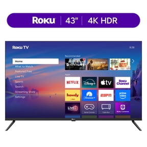 Restored Roku Smart TV – 43-Inch Select Series, 4K HDR TV – Roku TV with Enhanced Voice Remote