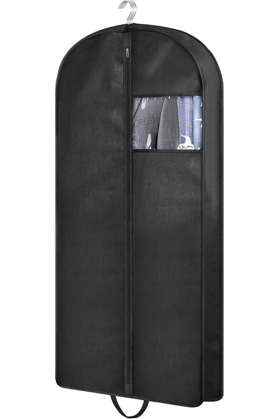 43" Suit Bags for Closet Storage and Travel, Gusseted Hanging Garment Bags for Men Suit Cover With Handles for Clothes, Coats, Jackets, Shirts（1 Pack）