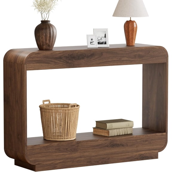 43" Waterfall Console Table for Entryway, Wooden Entryway Table, Farmhouse Behind Sofa Table for Living Room, Hallway, Entrance, Couch, Entry, Home Decor