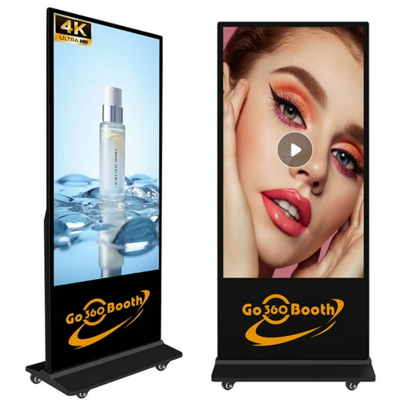 43 inch Digital Signage Monitors, 4K  UHD LCD Indoor Floor Standing Digital Signage Player, Indoor Digital Adverstising Kiosks, Android 11 OS