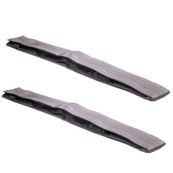 43" x 4" Nylon Gray Forklift Fork Sleeves with 2 mm Woven Core for Protects Products and Materials from Scratching, Rubbing and Sharp Fork Tips - 1Pair