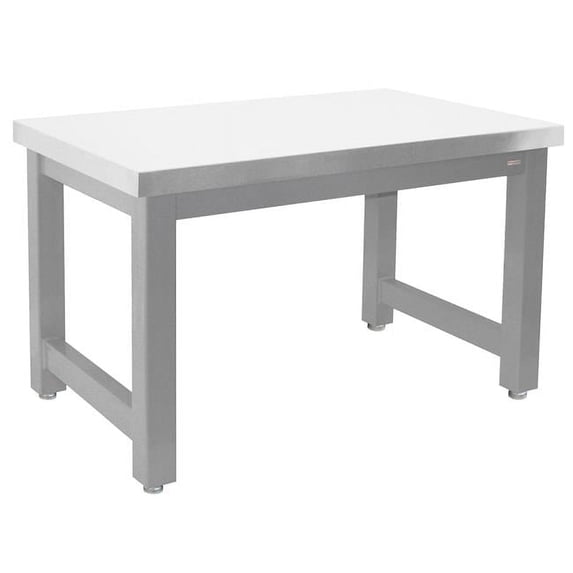 43 x 72 in. Harding Heavy Duty Workbenches with Stainless Steel Top, Gray