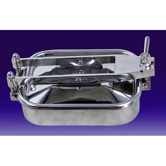 430*330mm Stainless Steel Rectangular Manhole Cover Tank Door #020069