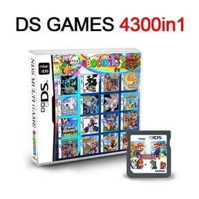 4300 in 1 Super Combo NDS Game Cartridge,Retro Game Pack Card Compilation with 4300 Games,US Version