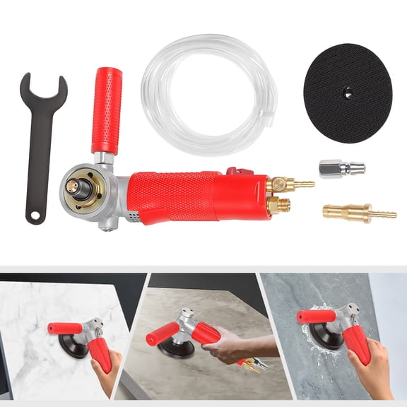 4300RPM Pneumatic Grinder Wet Polisher Polishing Machine for Granite Concrete for Polishing Marble, Stone