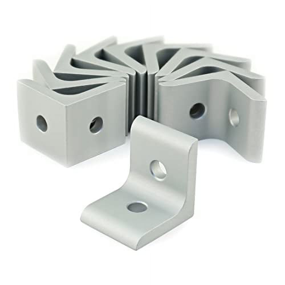 4302, 15 Series Aluminum 2 Hole Inside Corner Bracket 90 Degree Angle