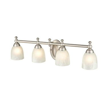 4304-SN-Millennium Lighting-4 Light Bath Vanity-8 Inch Tall and 30 Inch Wide