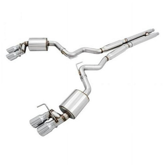 43106 Touring Edition Exhaust System with Quad Rear Exit for 2018 Ford Mustang