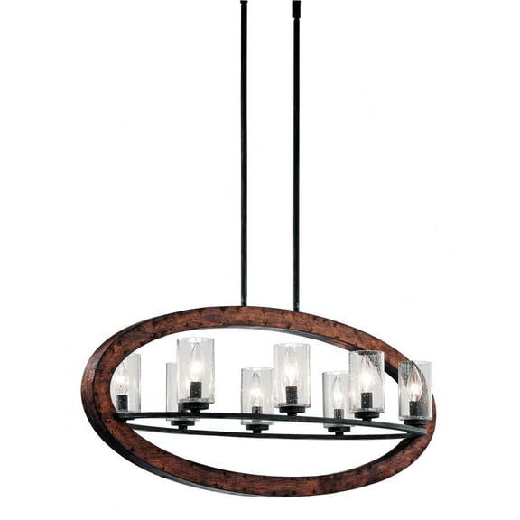 43191AUB-Kichler Lighting-Rustic inspirations - 15.5 inches tall by 16 inches wide-Auburn Stained Finish