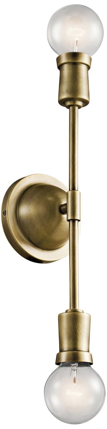 Armstrong Brass Modern 2-Light Wall Sconce
