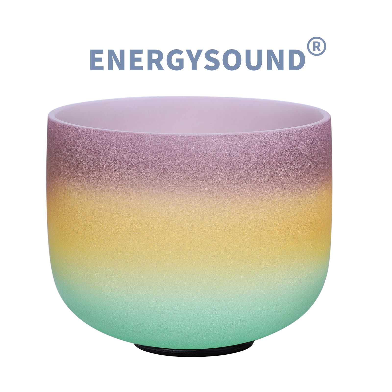 432 Hz B Crown Chakra Rainbow Quartz Frosted Crystal Singing Bowl 8 ...
