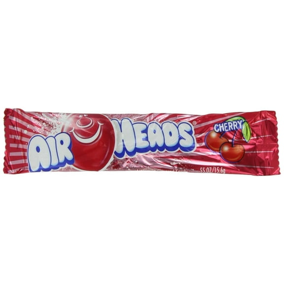 Airheads Cherry Candy, 0.55 Ounces, 36 Per Pack, 12 Per Case