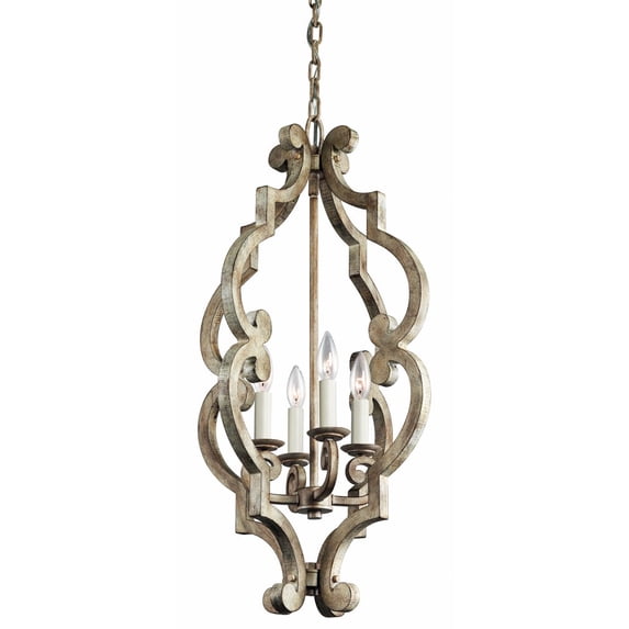 Kichler 43255 Hayman Bay Single-Tier Mini Chandelier - Off White