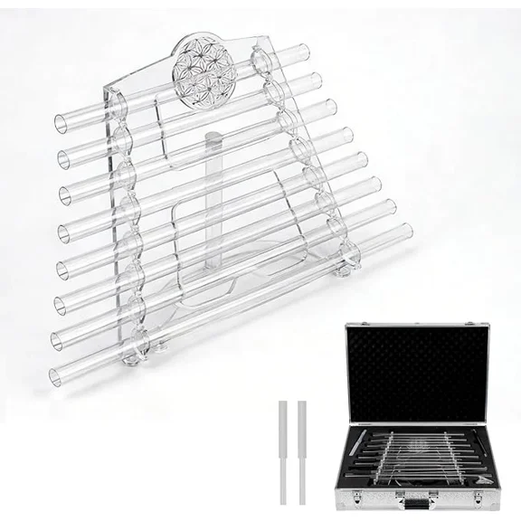 432Hz Crystal Singing Harp 8 Notes CDEFGABC for Sound Bath and Meditatiion