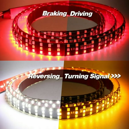 432LED 60" Truck Tailgate LED Strip Light Bar with Reverse Brake Turn Signal function for Jeep Pickup SUV Dodge Ford