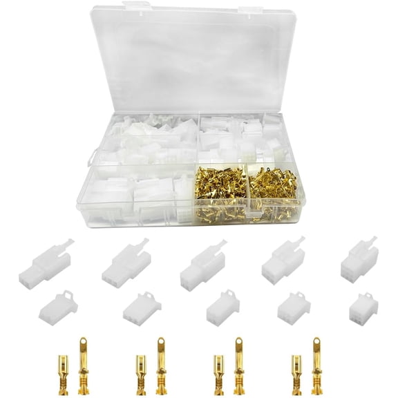 432PCS Car Electrical Wire Connectors Male Female Socket Plug Terminal Kit, 2.8mm 2 3 4 6 9 Pin Plug Housing Pin Header Crimp Wire Terminals Connector Assortment Kit for Car Motorcycle Boat