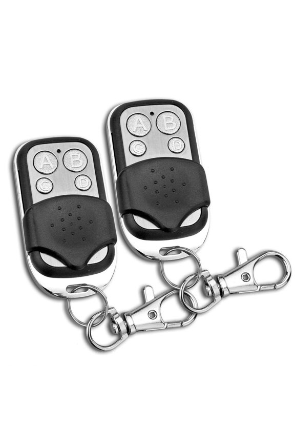 433.92 MHz 2-Piece 4-Button Remote for Skylights/Ventilators  Universal Replacement Keychain Electric Cloning Wireless Remote Control