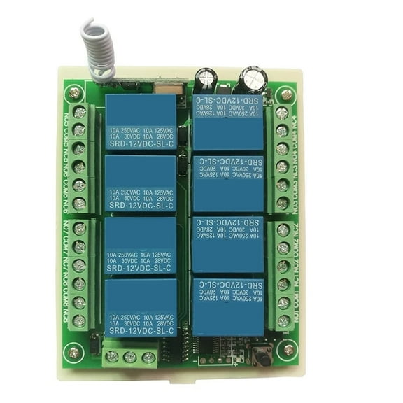 433 DC12/24 8CH Wireless Remote Control Switch Remote Control System Receiver Industrial Transmitter 8CH Relay ,Quick Response