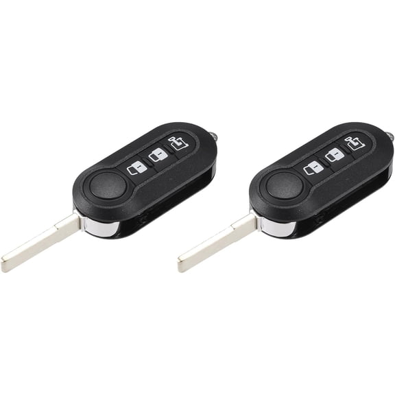 433 MHz Key Fob Keyless Entry Remote Fit for Ram ProMaster 1500 2500 3500 for Fiat RX2TRF198 - Pack of 2 Black