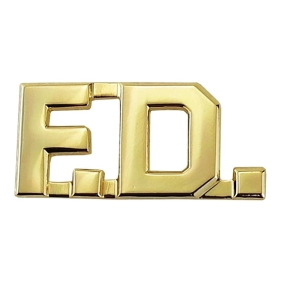 4332G Metal Rank Insignia, F.D., Gold, PR