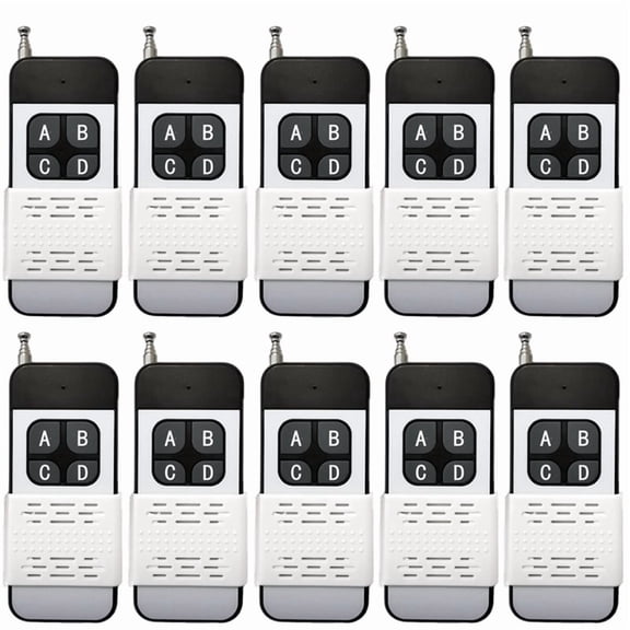 433MHZ Wireless Remote Control Switch 4Key Garage Door EV1527 Learning Code DC 12V Universal Auto Car Alarm System
