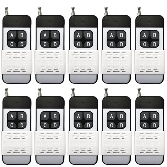 433MHZ Wireless Remote Control Switch 4Key Garage Door EV1527 Learning Code DC 12V Universal Auto Car Alarm System