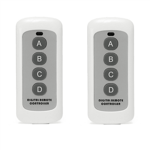 433MHZ Wireless Remote Control White 4-Button Remote Control EV1527 Learning Code Wireless Remote Control