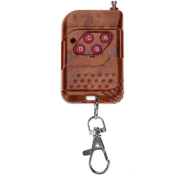 433MHz 4-Button Remote Control Duplicator/Cloner Transmitter Key Fob for Electric Garage Door Openers